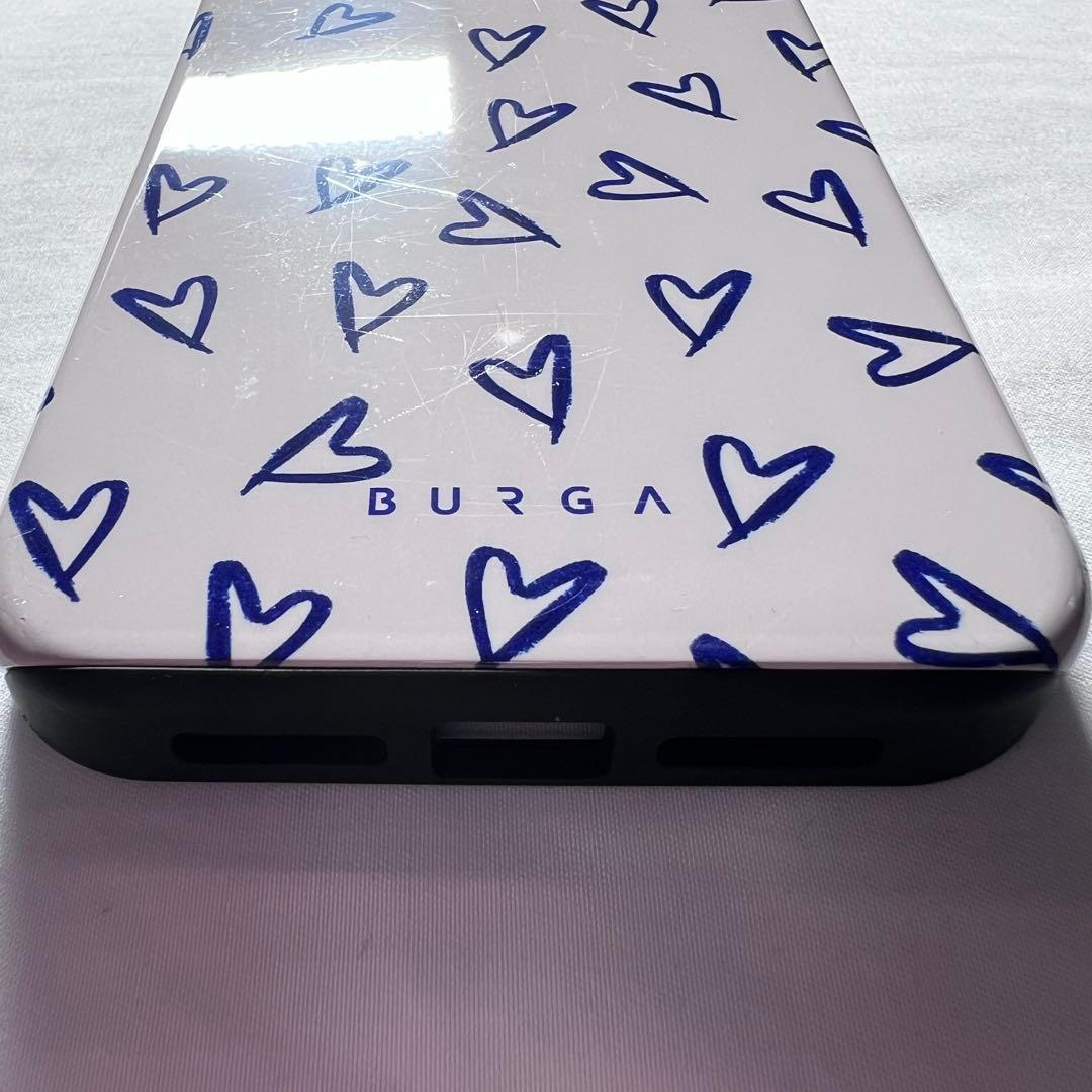 BURGA ハート柄 iPhone 13pro maxケース 収納袋付き