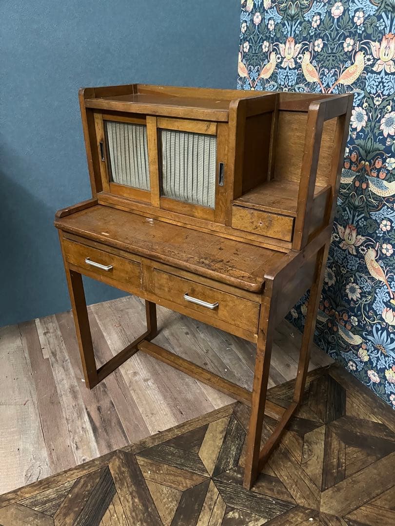 学習机 勉強机 昭和レトロ 当時物 インテリア アンティーク 古道具