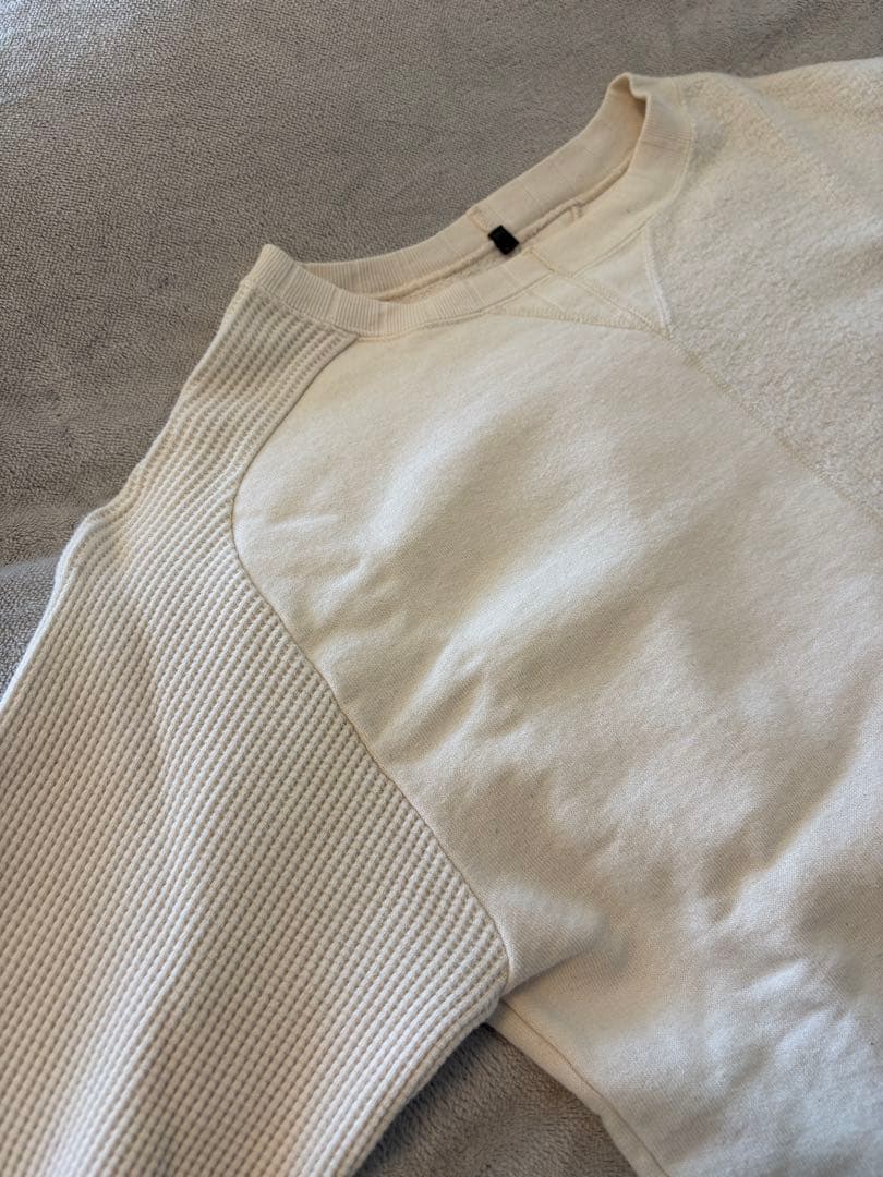 ナィジェルケーボン Nigel Cabourn ホワイト スウェット 48