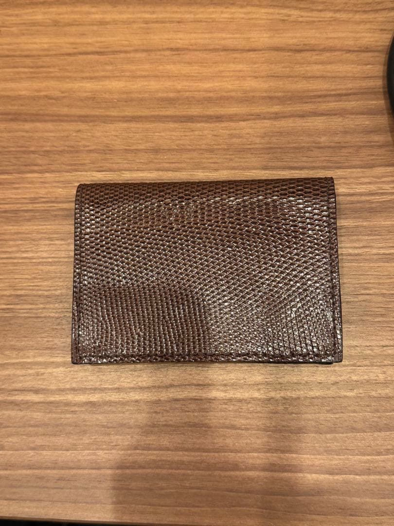 ラルコバレーノ　リザード　名刺入れ