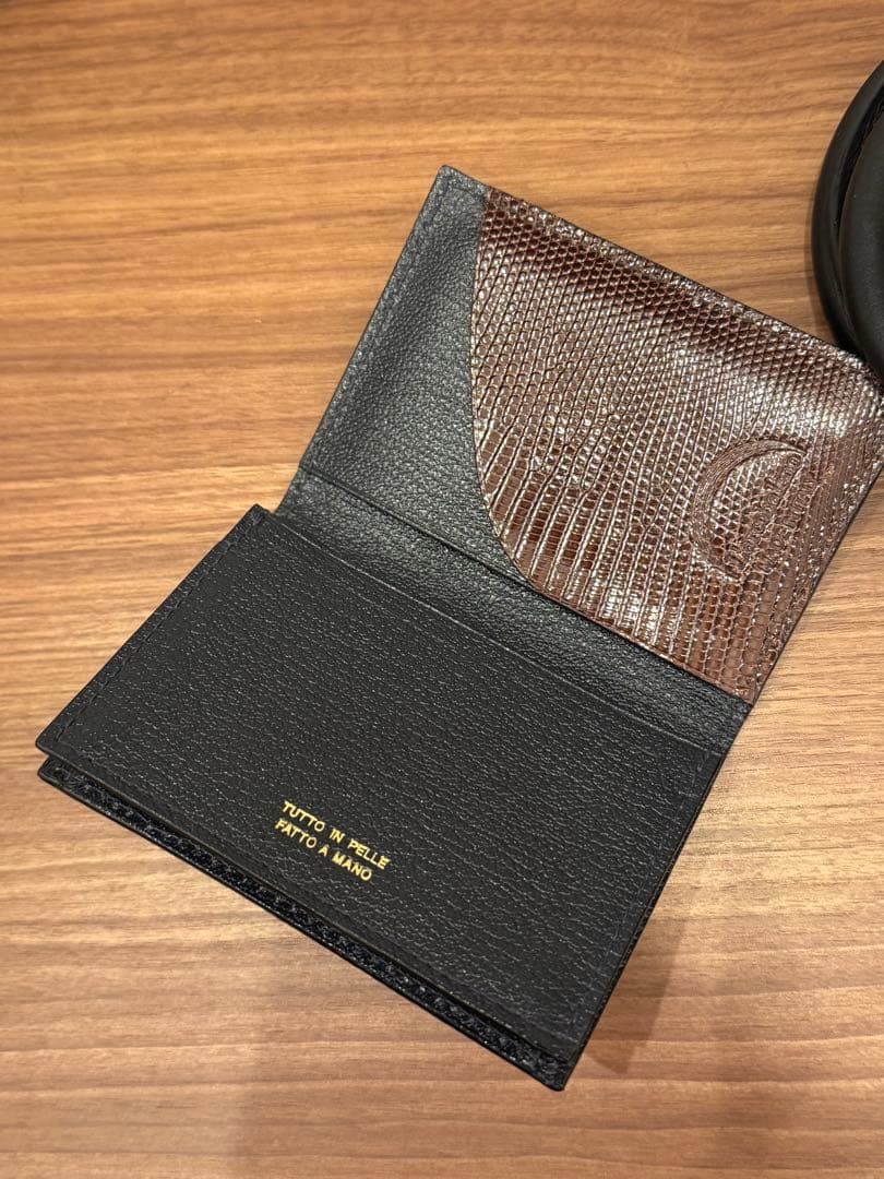 ラルコバレーノ　リザード　名刺入れ