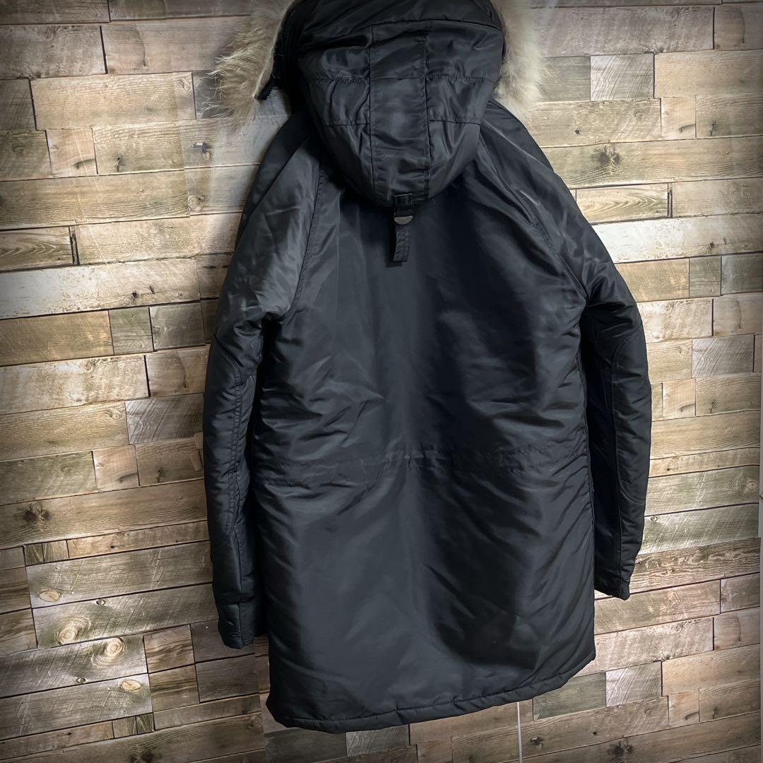 SPIEWAX フライトジャケット N3B ファ ナイロン USA製 ブラック