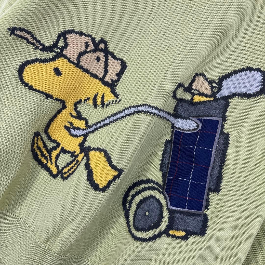 K高級　美品　enricodomani スヌーピー ウッドストック　ゴルフニット