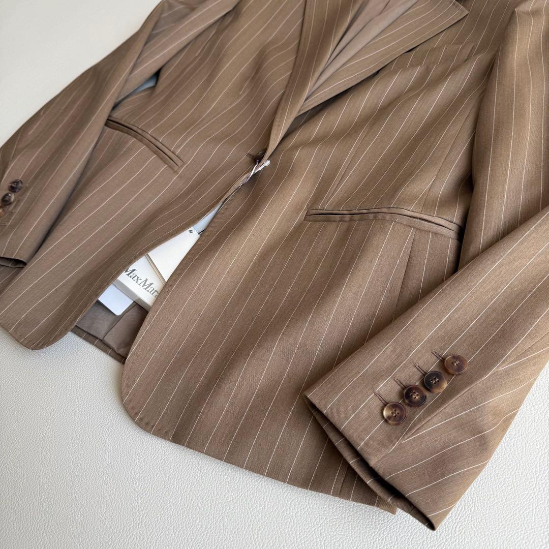 新品　マックスマーラ　最高級　セットアップ　ベージュ　ジャケット　スカート　38