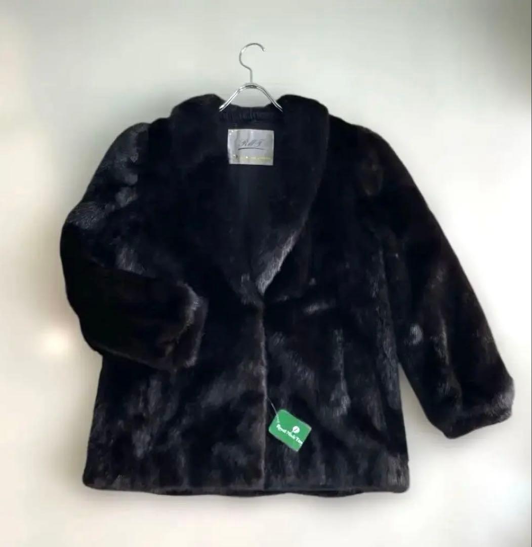 ダークミンク　ショートコート　サイズ１１　毛皮　ロイヤルミンクタナカ