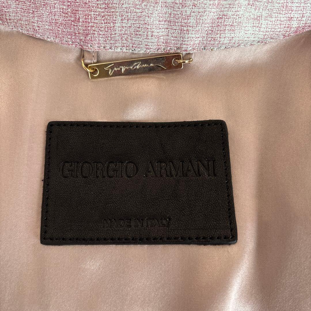 GIORGIO ARMANI レザーブルゾン　M