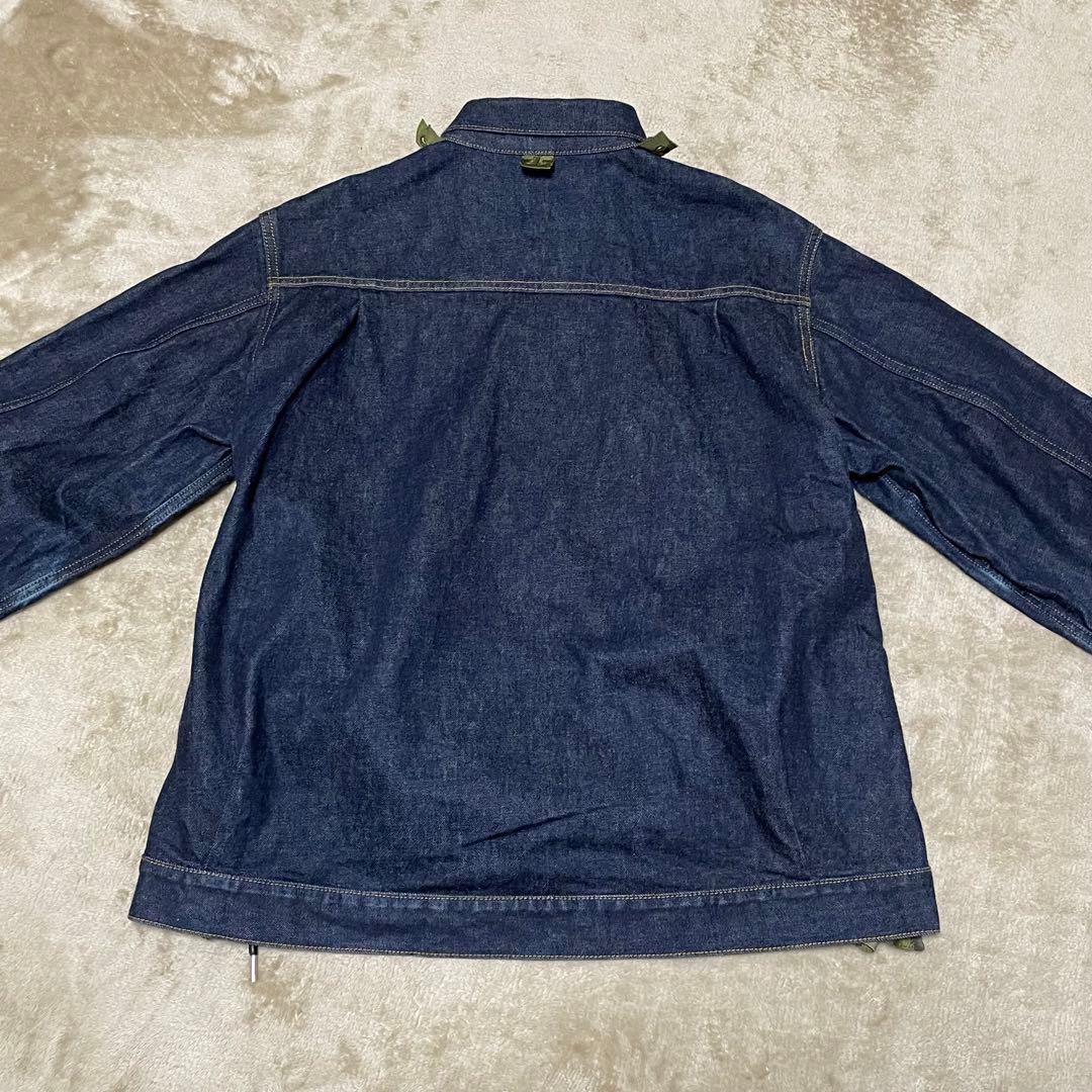 【19AW】sacai ナイロン ドッキング デニムジャケット