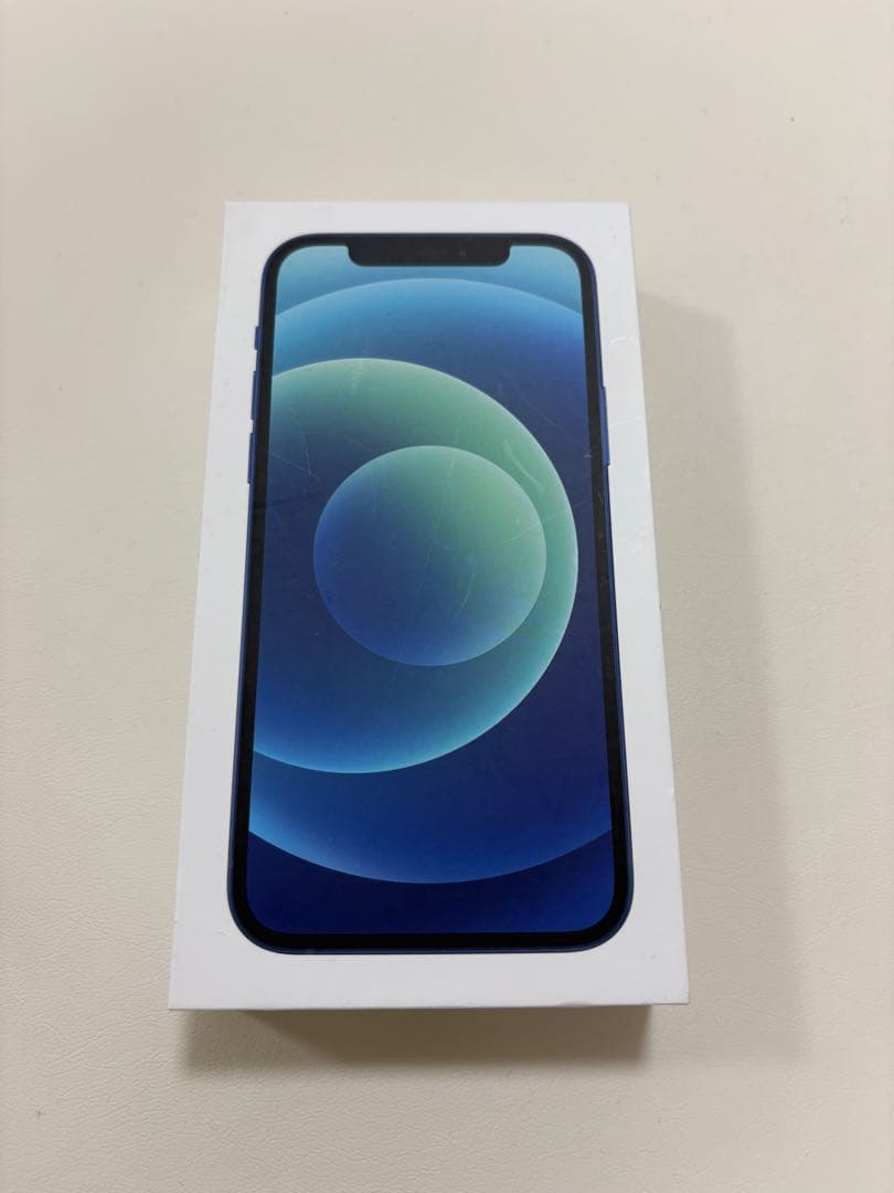 iPhone12 ブルー 64GB 本体 箱、ケーブル付き