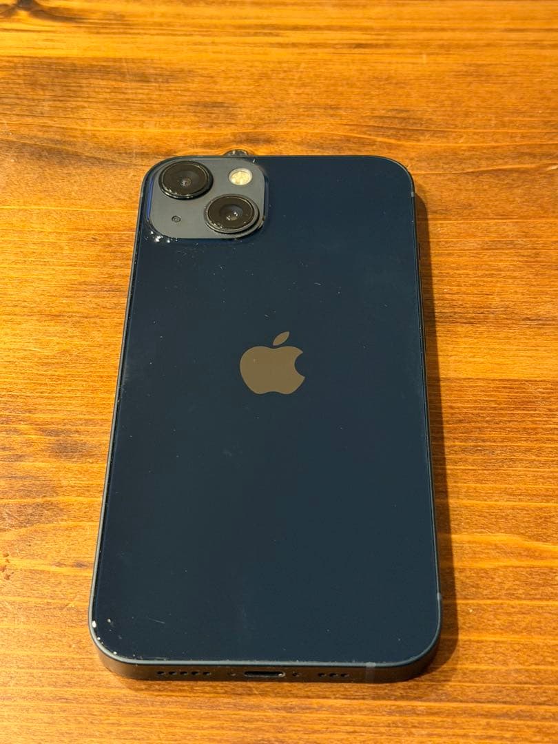 Apple iPhone 13 ミッドナイト 本体 充電ケーブル付き　画面割れ