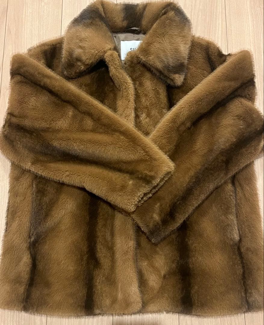 SLY ファーコート　F／FUR FRONT HOOK コート