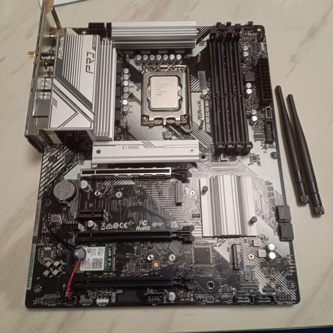 i5-14500とASRock B760 PRO RS WiFi ATX　中古品