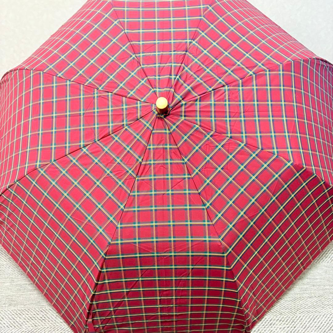 美品　トラディショナルウェザーウェア　晴雨兼用折りたたみ傘　チェック柄