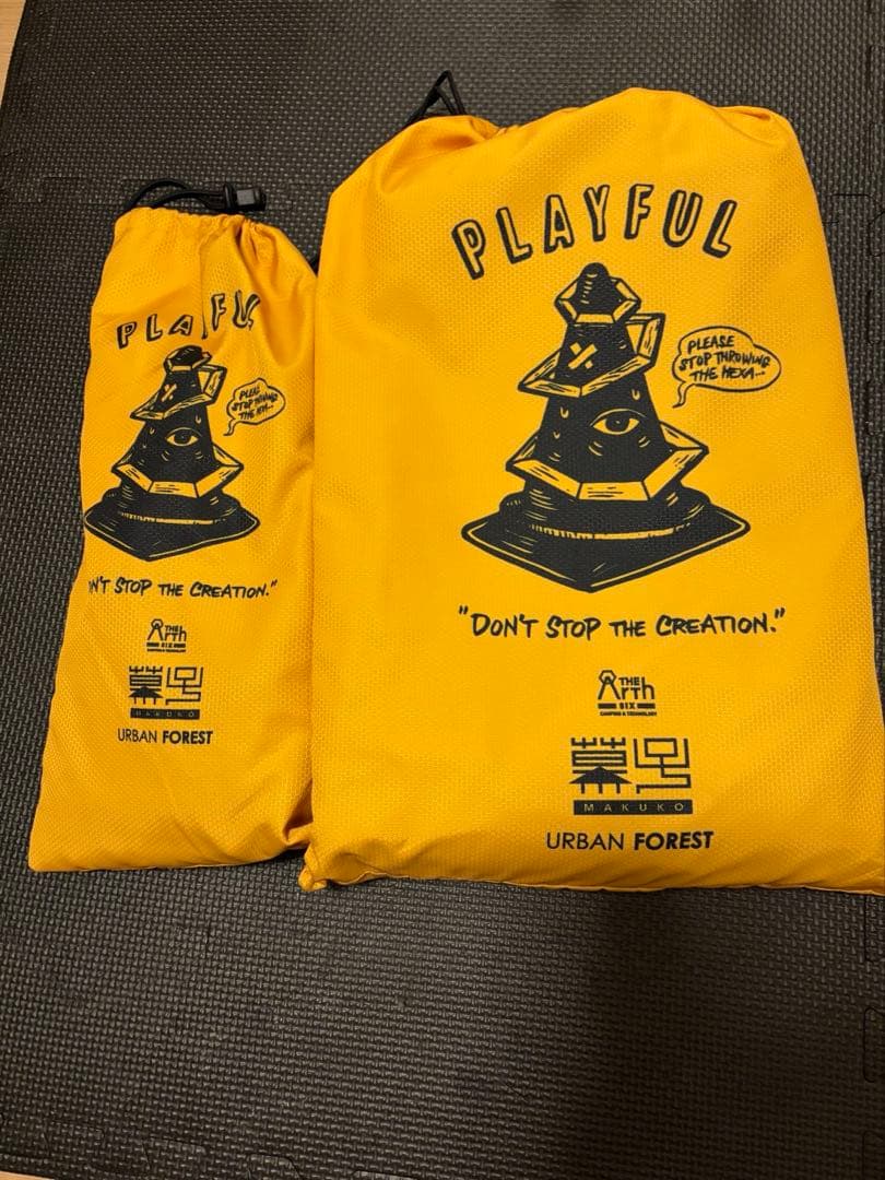 幕子　きいろ　thearth ザース　タープ　キャンプ