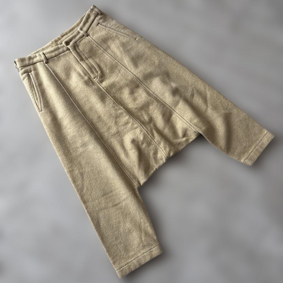 S、M、Lコムデギャルソン　サルエルパンツS ゴールドベージュ