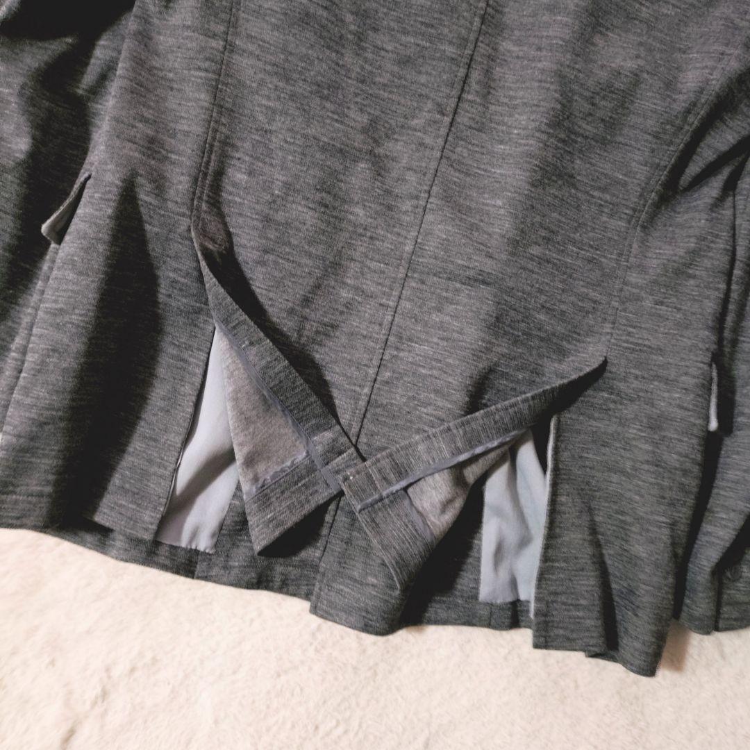 美品 Theory ダブル テーラードジャケット ストレッチ 40 グレー