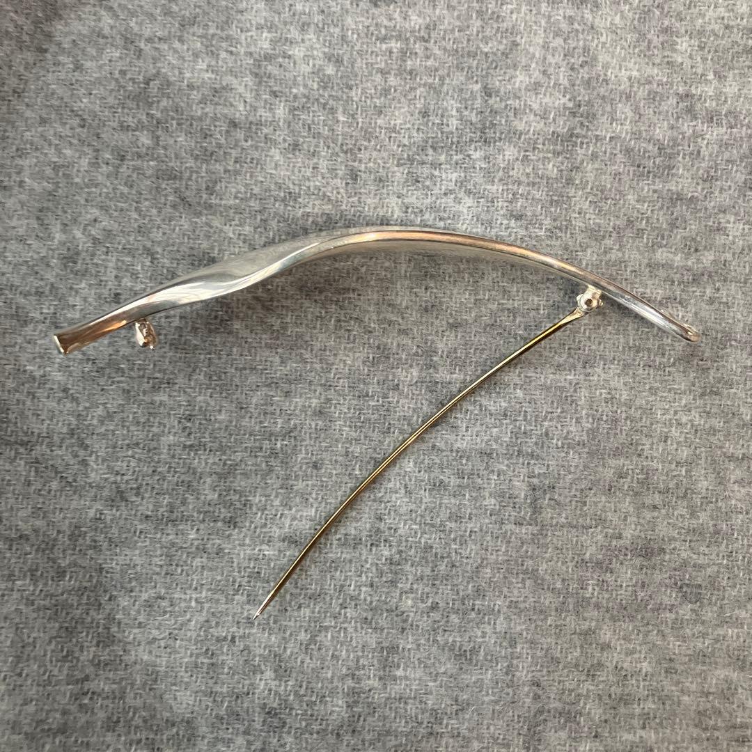 ジョージ・ジェンセン　リーフモチーフ ブローチ