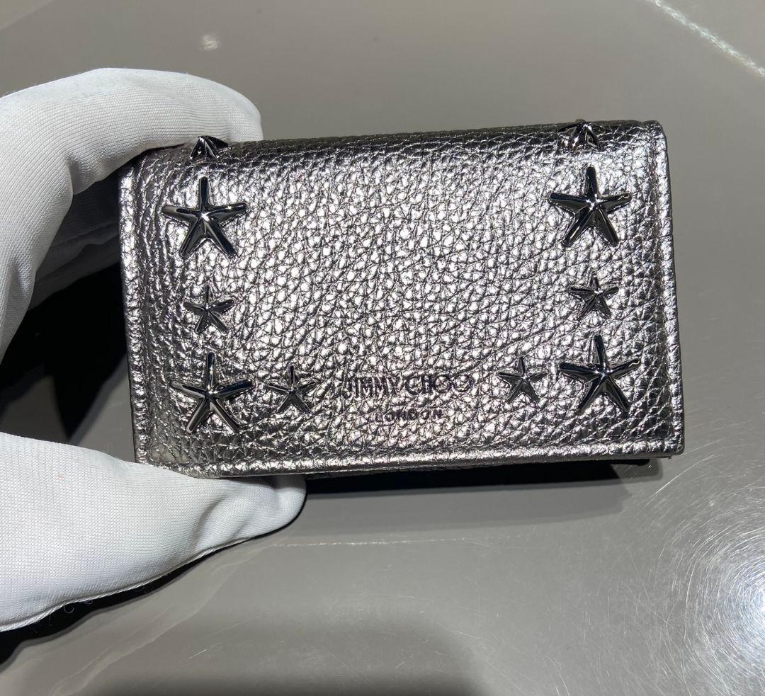 JIMMY CHOO シルバー 星型スタッズ 名刺入れ