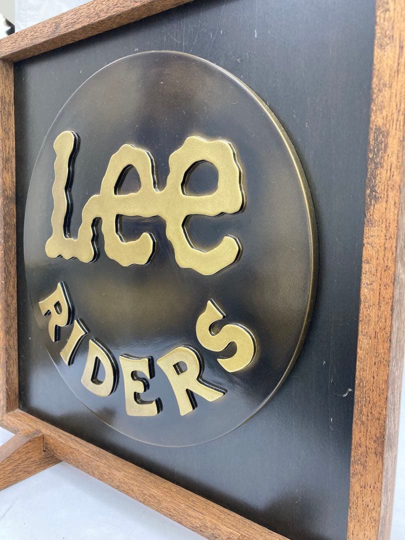 【激レア】Lee Riders 木製フレーム　ディスプレイ　看板　アンティーク