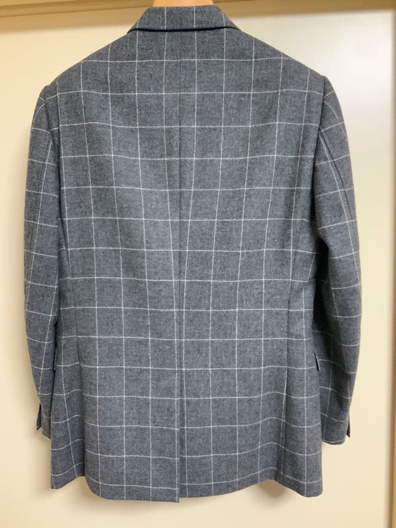 美品 Paul Smithのウールスーツ グレーのウインドウペンスーツ