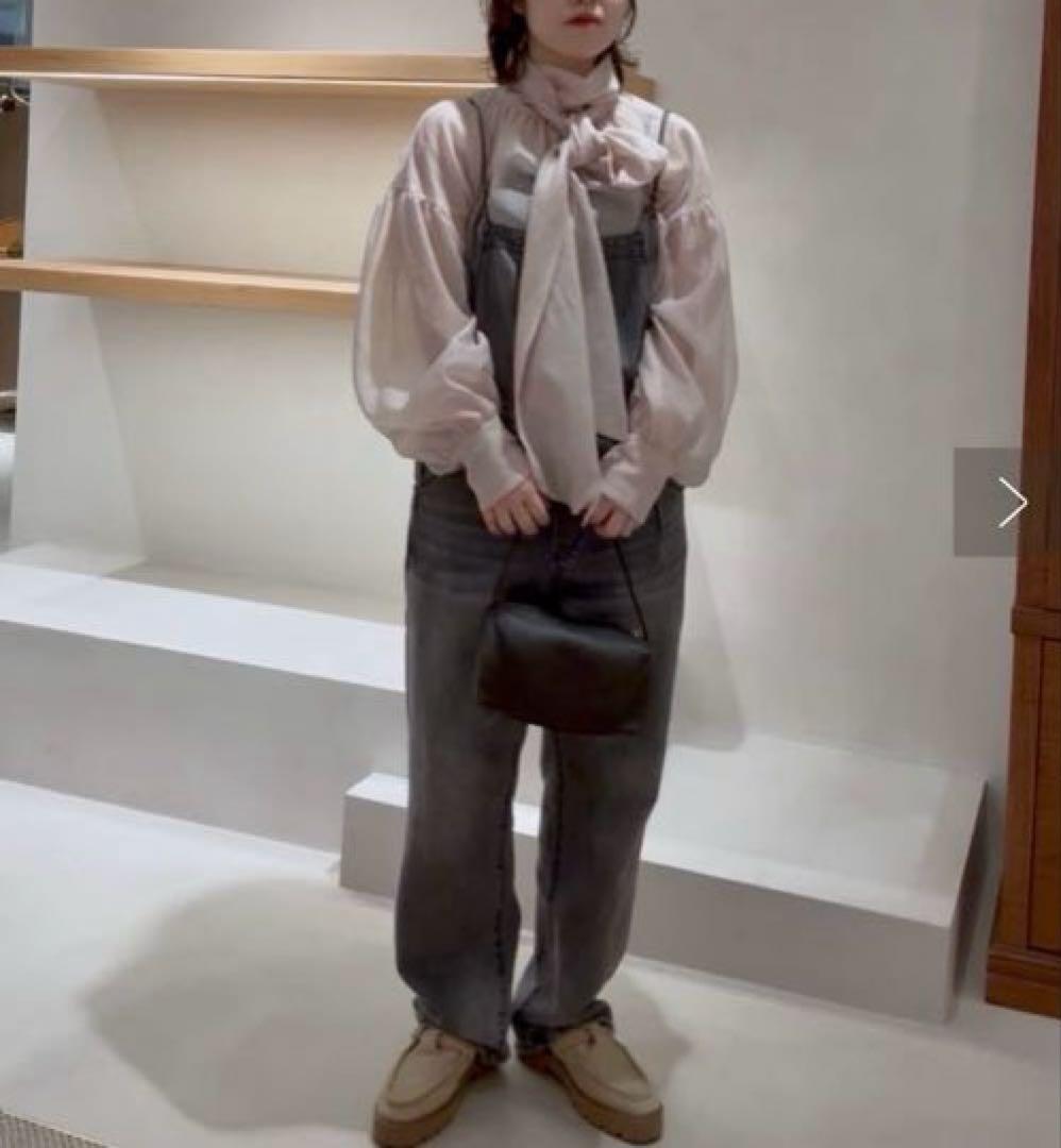 美品！ウィムガゼットオウガンザボウブラウスベビーピンク