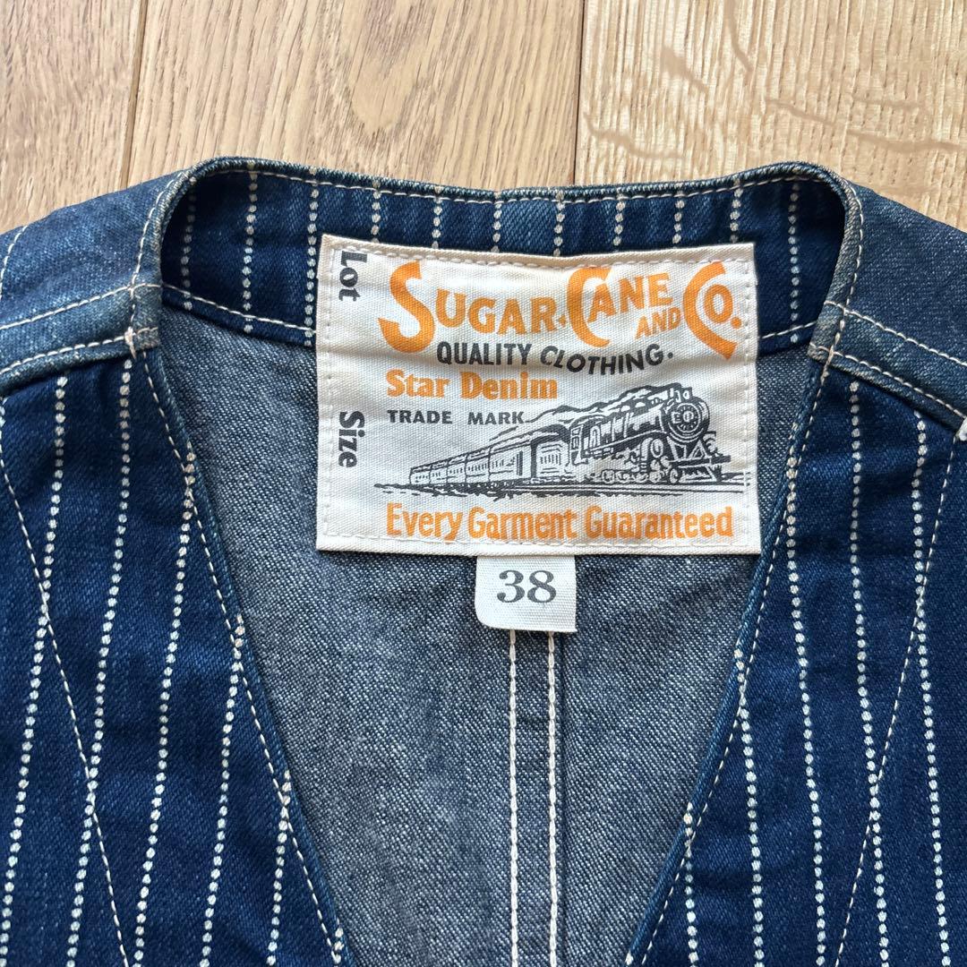 SUGAR CANE ウォバッシュ　デニムベスト サイズ38