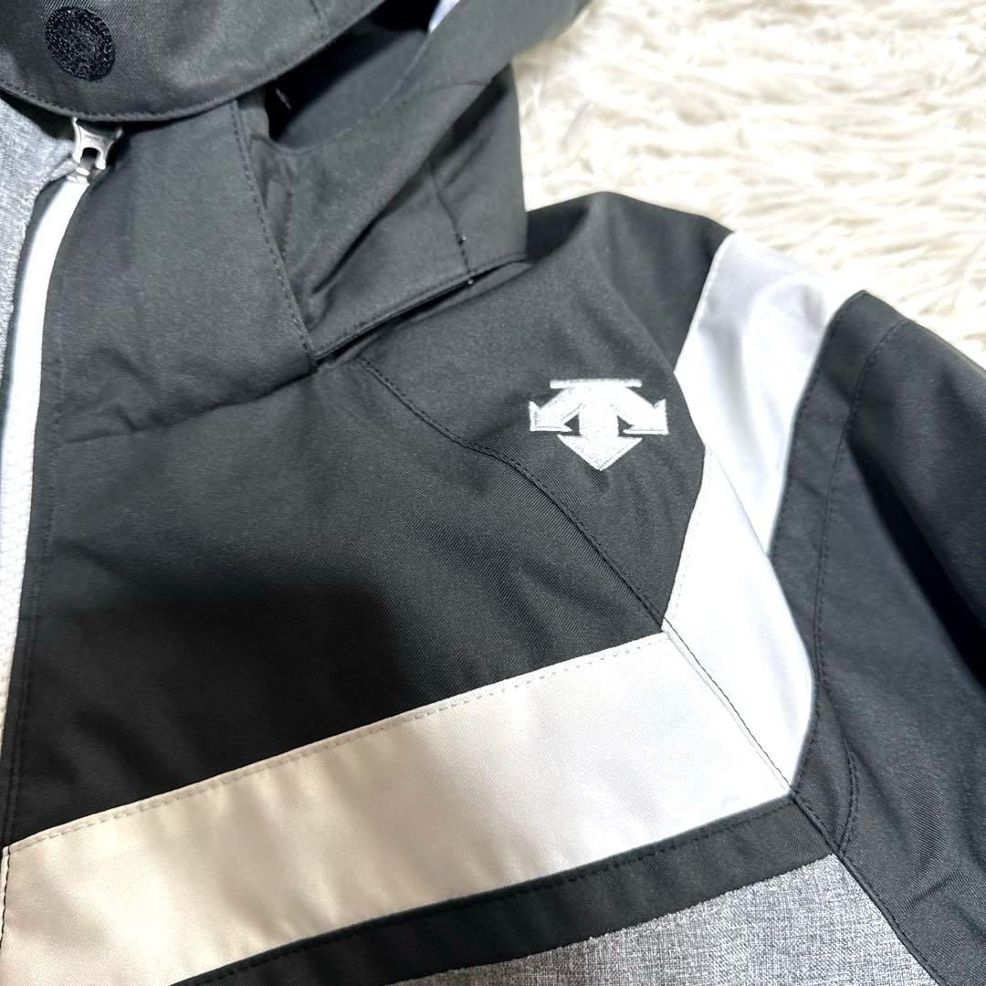 DESCENTEデサントスキーウエア ジュニア 上下 セット　グレー　グローブ付