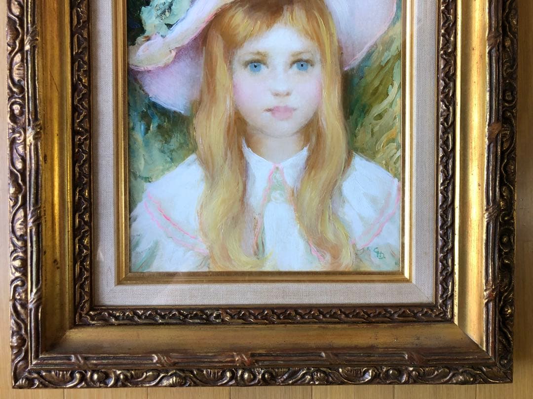 ゴンテルハズィ 少女の肖像画 サイン入り