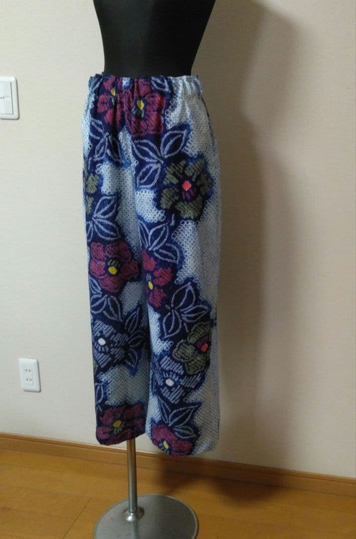 有松絞りリメイク　ワンピース　セットアップ上下