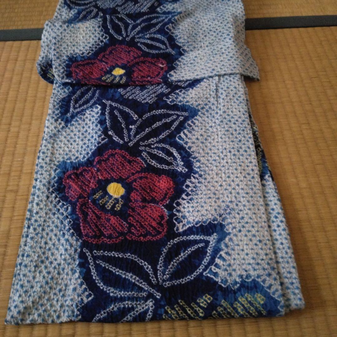 有松絞りリメイク　ワンピース　セットアップ上下