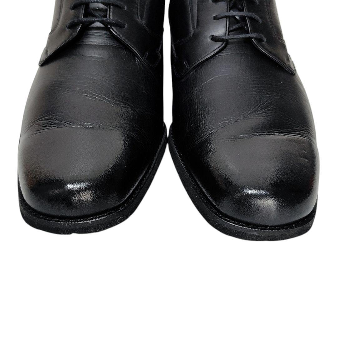 未使用級 asics pedala ビジネスシューズ ブラック レザー 25.5