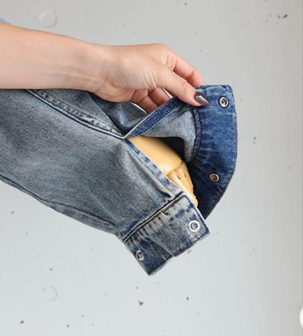 【新品未使用】カフネ　cafune Ｖネックデニムジャケット　Gジャン