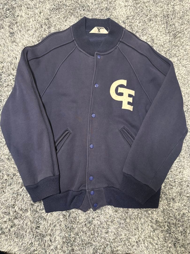 GOOD ENOUGH グッドイナフ　スウェットスタジャン　ネイビー　M