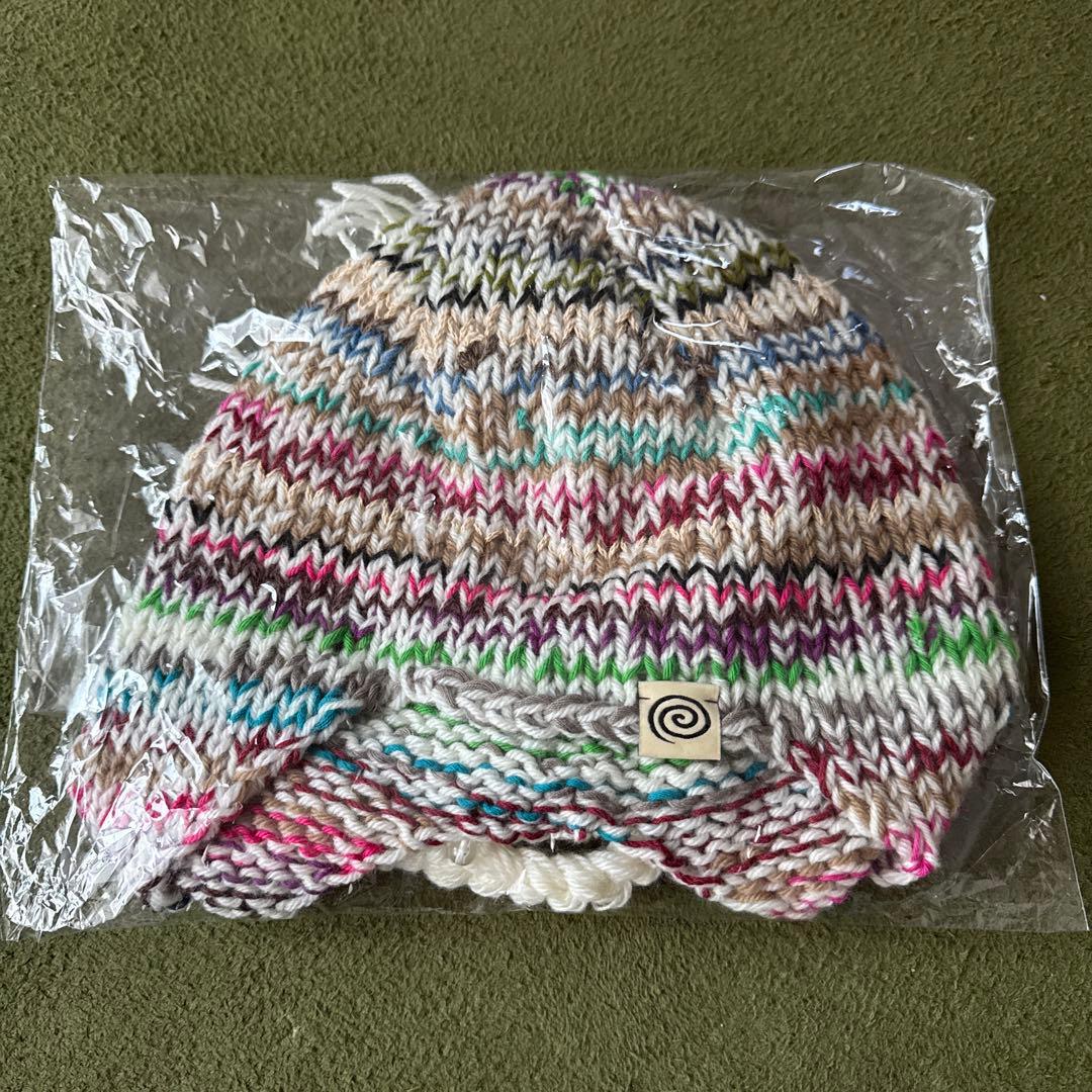 帽子 SOL soonerorlaterHAND-KNITTED FLIGHT CAP