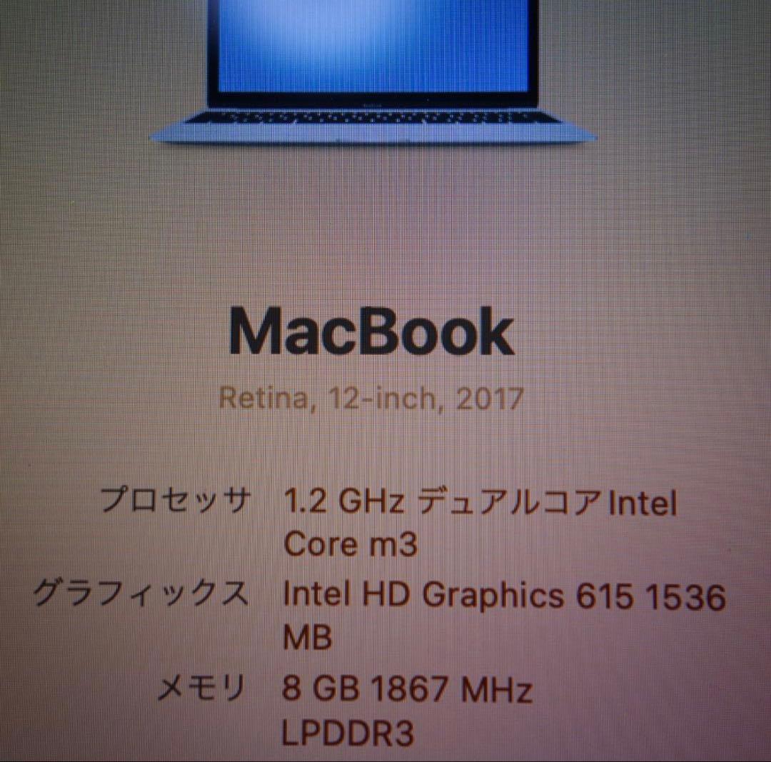 243）MacBook,12インチ 2017　/ｍ3/8GB/256GB