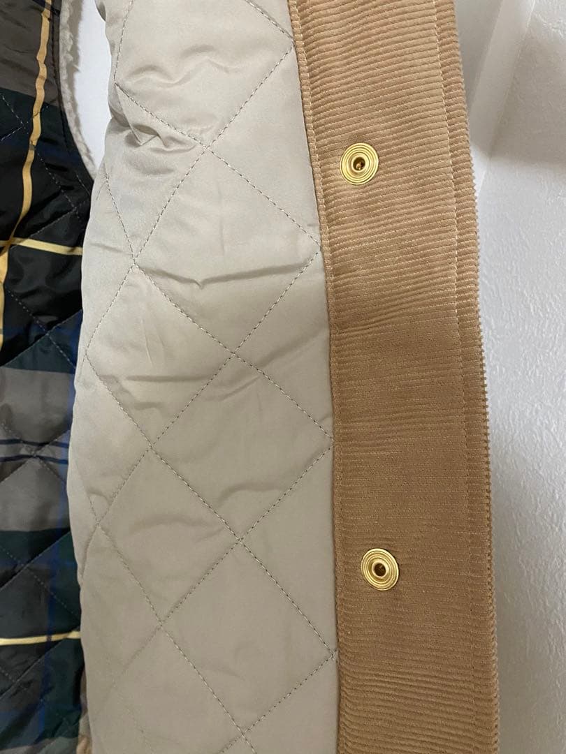 Barbour ベージュ シェルパフリース ベスト