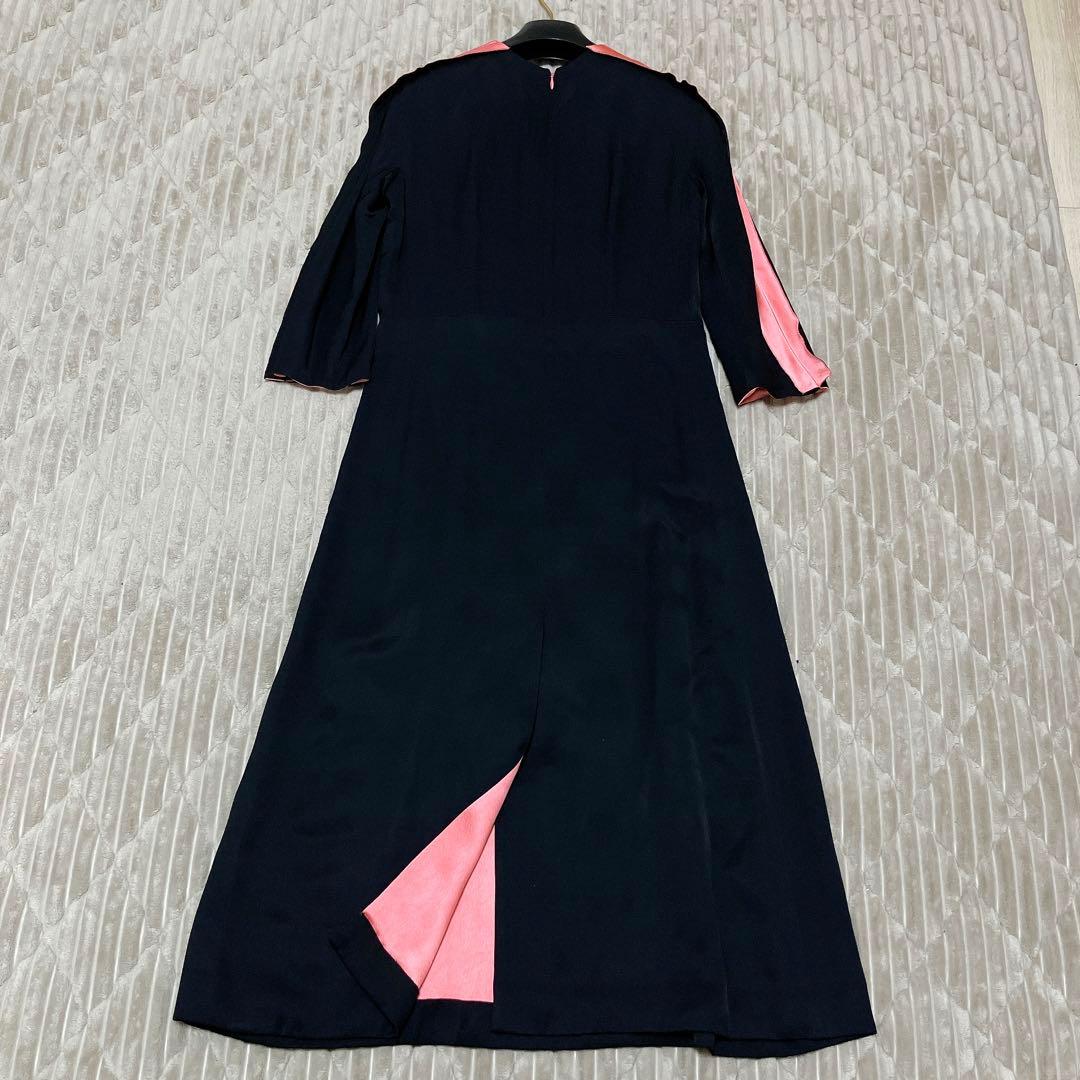 マルニ　ワンピース　ブラック　ピンク