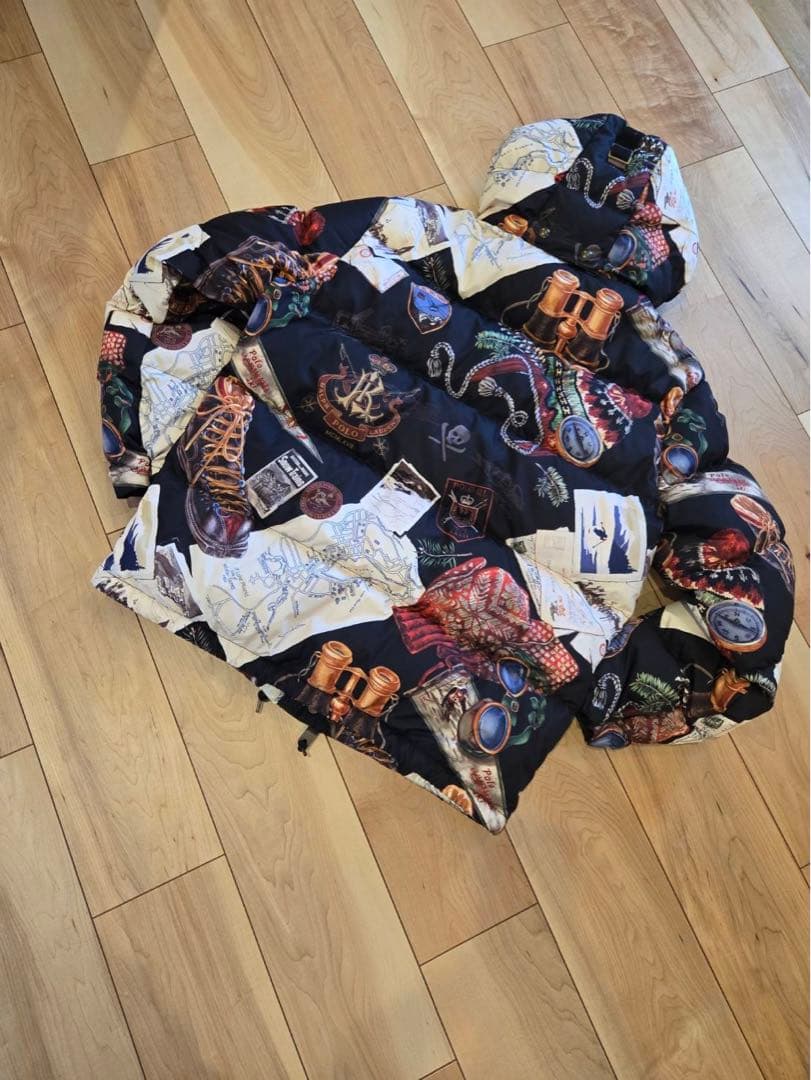 Ralph Lauren 総柄 プリント ダウンジャケット