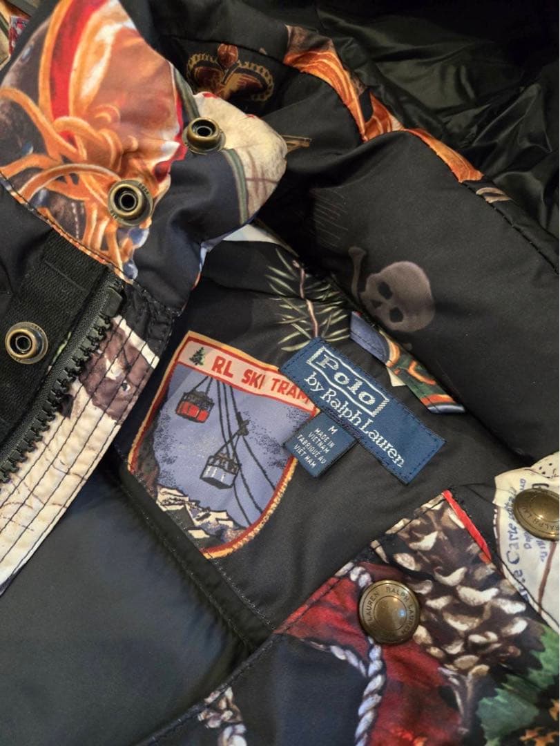 Ralph Lauren 総柄 プリント ダウンジャケット