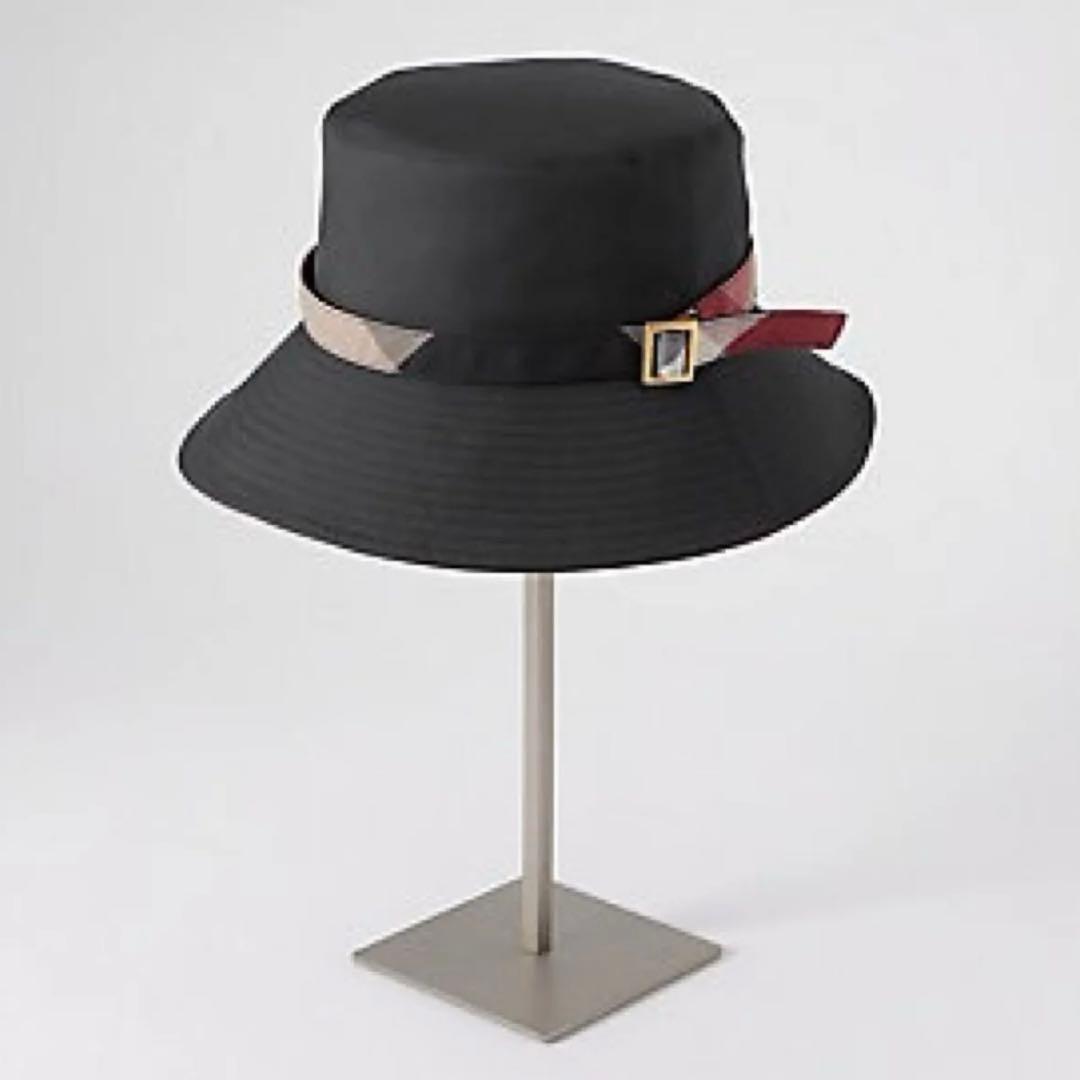 ブルーレーベルクレストブリッジ　バゲットハット　黒　UVカット