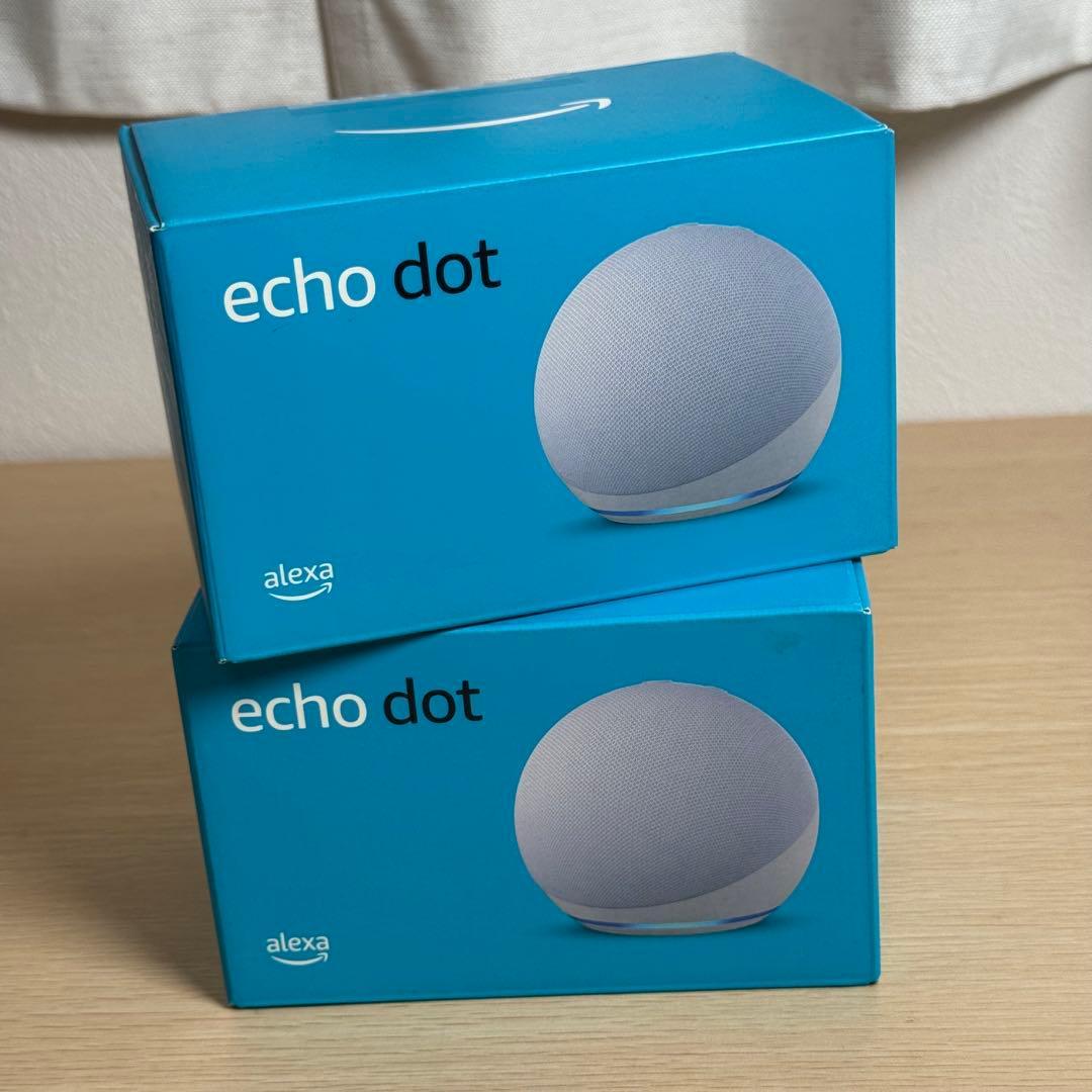 【未使用】echo dot 第5世代【2台セット】グレーシャーホワイト