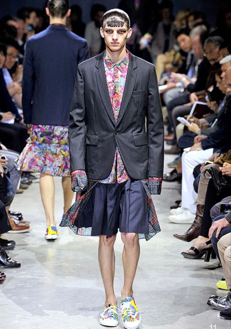 2014SSコムデギャルソン オムプリュス チェックドッキング ジャケット M