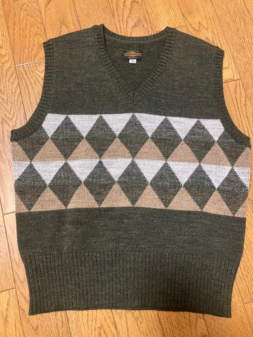 atlast&co Argyle Vest アーガイルベスト　サイズ42