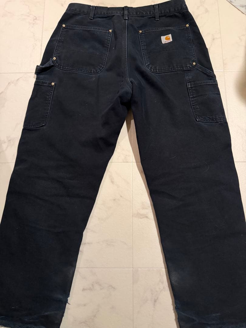 雰囲気抜群　カーハート　ダブルニー　usa製　w34 L30
