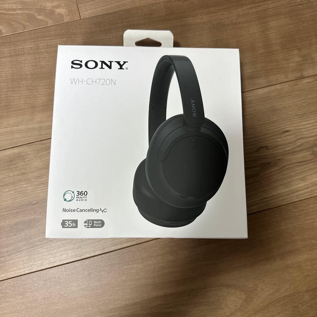 SONYワイヤレスヘッドホン WH-CH720N ブラック ワイヤレスヘッドホン