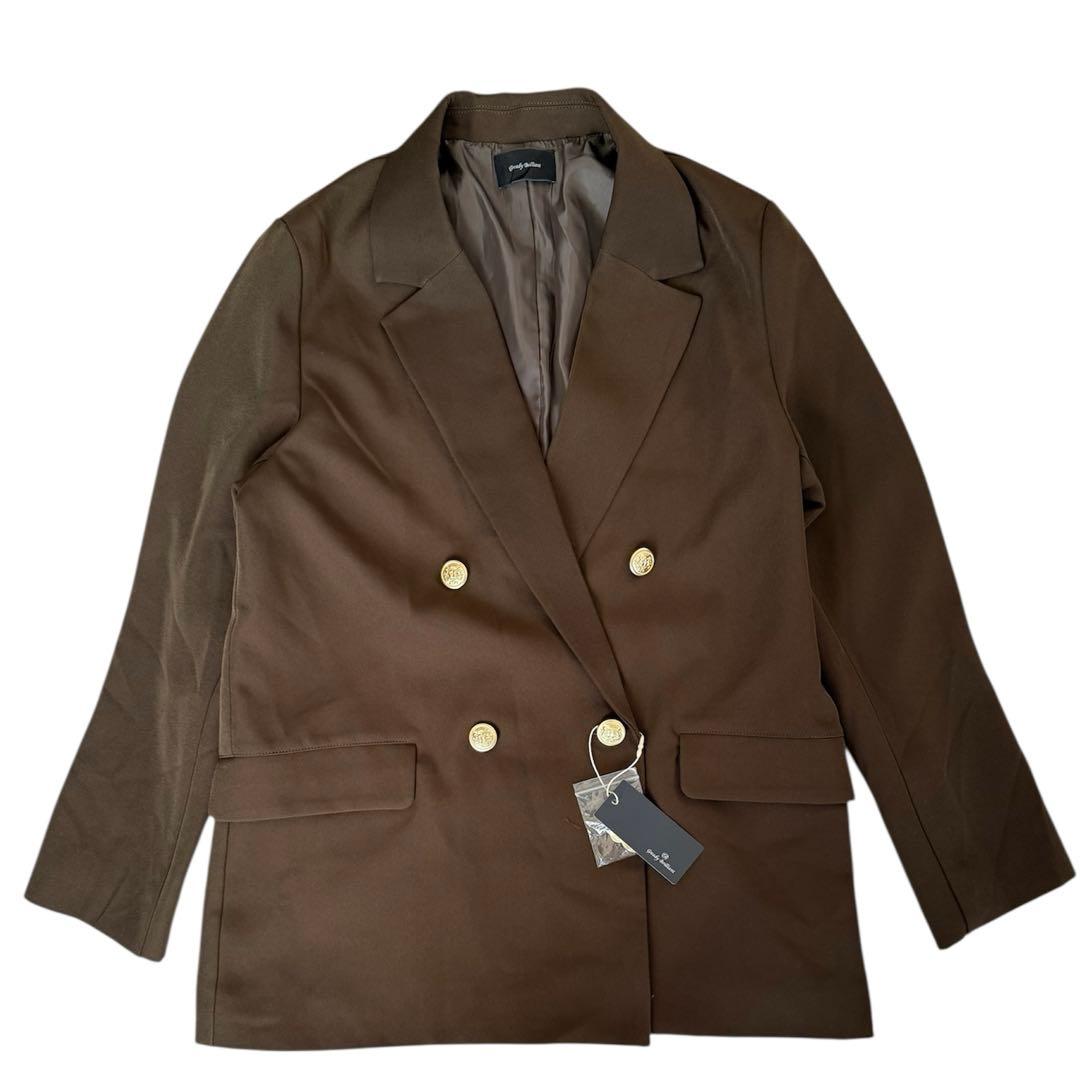 値下げ未使用タグ付　グレディブリリアン ツイルテーラードダブルジャケット38