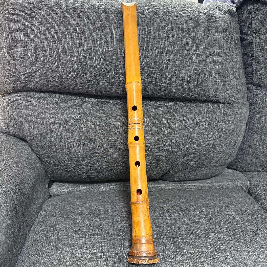 尺八　鹿山銘　2印 55センチ　八寸