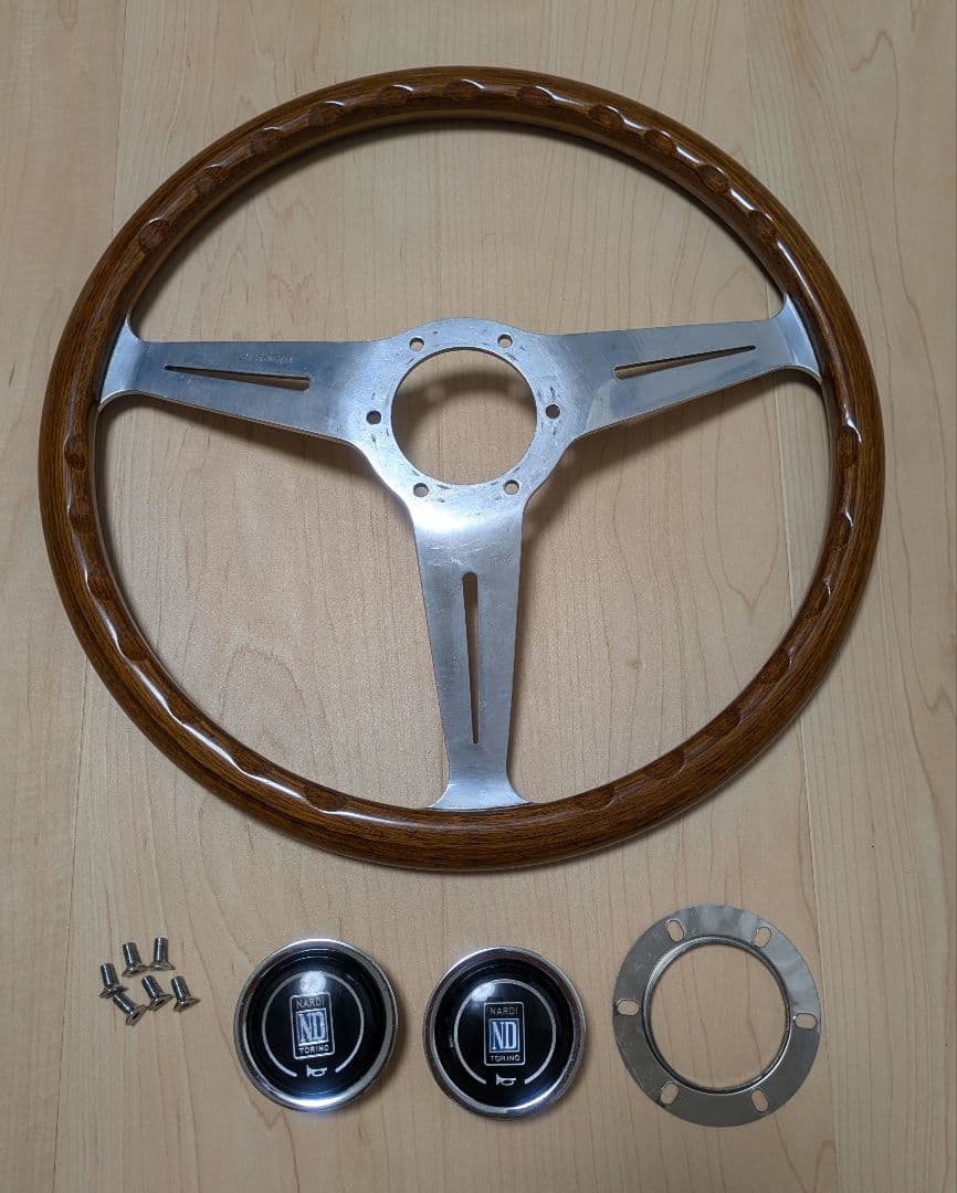 NARDI　クラッシックウッドステアリング　当時物