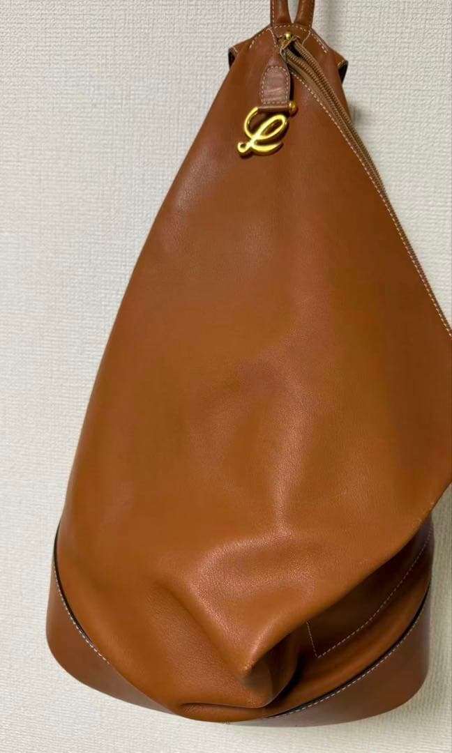 ロエベ アントン リュックサック ポーチ付 レザー