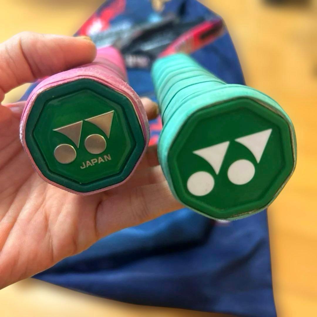 YONEX 軟式テニスラケット2本、ボール3個セット 後衛 ラケットケース付