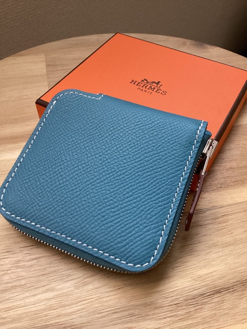 未使用　HERMES アザップケース　 ブルージーン　値下げしました